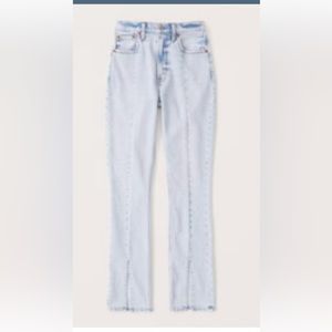 High rise skinny jeans with slits in the front!!